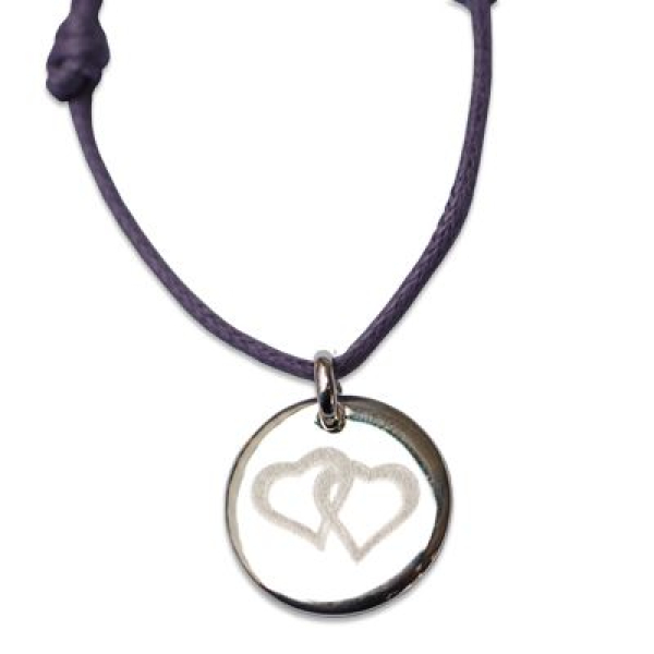 Bracelet romantique en argent massif