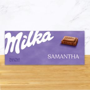 Tablette Milka Géante personnalisée 1kg | 10x100gr Tablette Milka Géante personnalisée 1kg | 10x100gr