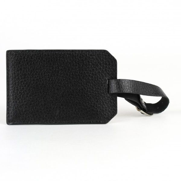 Porte-étiquette de bagage en cuir globe trotter