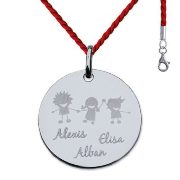 Pendentif avec motifs de chérubins à personnaliser