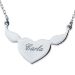 Médaille en argent coeur ailé