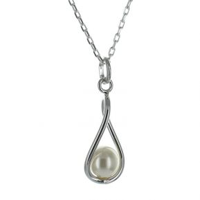 Pendentif goutte perlée