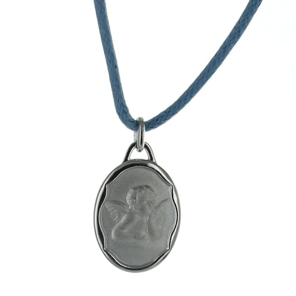 Pendentif baptême argent massif