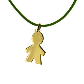 Pendentif chérubin garçon gravé Pendentif chérubin garçon gravé