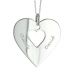 Pendentif coeur ajouré en argent