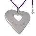 Pendentif forme coeur gravé