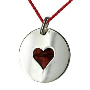 Pendentif coeur de nacre personnalisé Pendentif coeur de nacre personnalisé