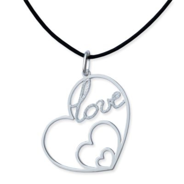 Pendentif coeur et inscription