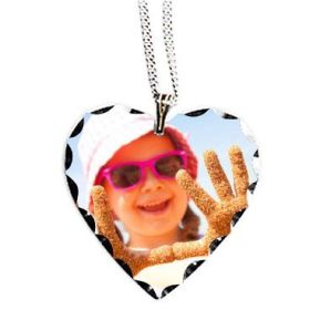 Pendentif coeur photo sublimée Pendentif coeur photo sublimée