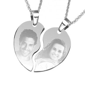 Pendentif coeur sécable photo