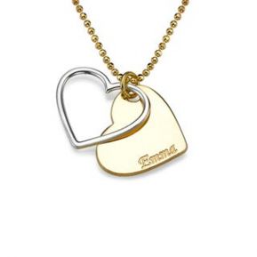 Pendentif coeurs nuancés prénom Pendentif coeurs nuancés prénom