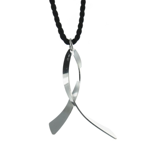 Pendentif design en argent massif