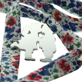 Pendentif deux chérubins gravé
