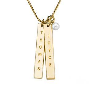 Pendentif deux plaques prénoms Pendentif deux plaques prénoms