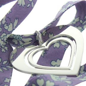 Pendentif double coeur ajouré