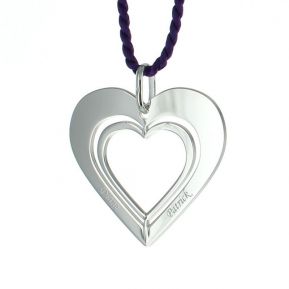 Pendentif double coeur ajouré Pendentif double coeur ajouré