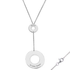 Pendentif double jeton personnalisé Pendentif double jeton personnalisé