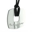 Pendentif jeton carré gravé