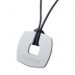 Pendentif carré en argent à personnaliser