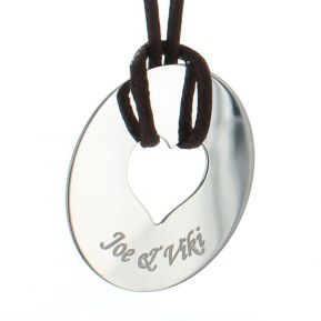 Pendentif grand jeton coeur Pendentif grand jeton coeur