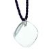 Collier losange en cristal sur cordon