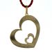Pendentif je t'aime en plaqué or