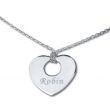 Pendentif petit coeur ajouré gravé