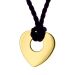 Pendentif petit coeur ajouré plaqué or