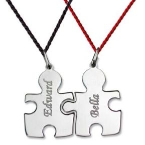Pendentif Puzzle duo gravé Pendentif Puzzle duo gravé