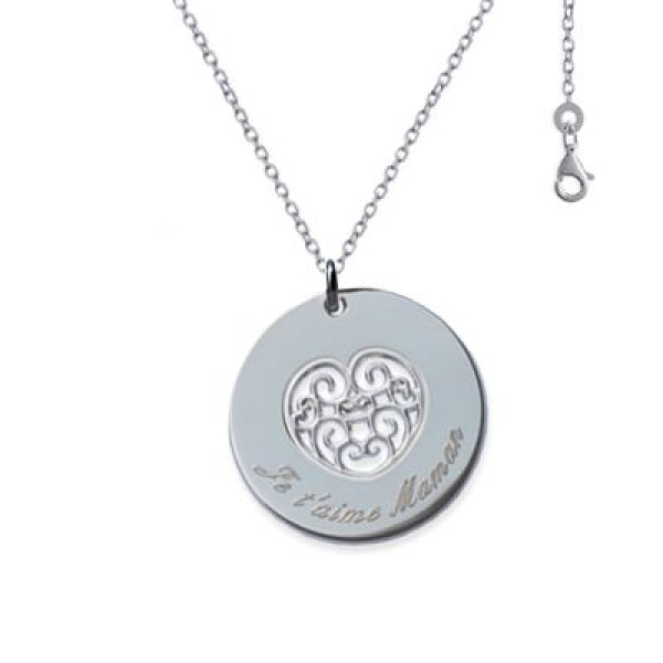 Pendentif rond cur ajouré