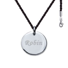Pendentif rond gravé Pendentif rond gravé