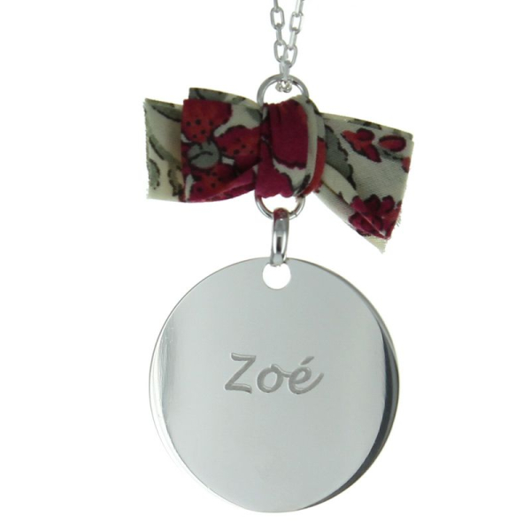 Pendentif rond noeud liberty