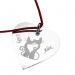 Pendentif coeur en argent avec motifs