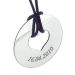 Pendentif jeton ajouré coeur en argent