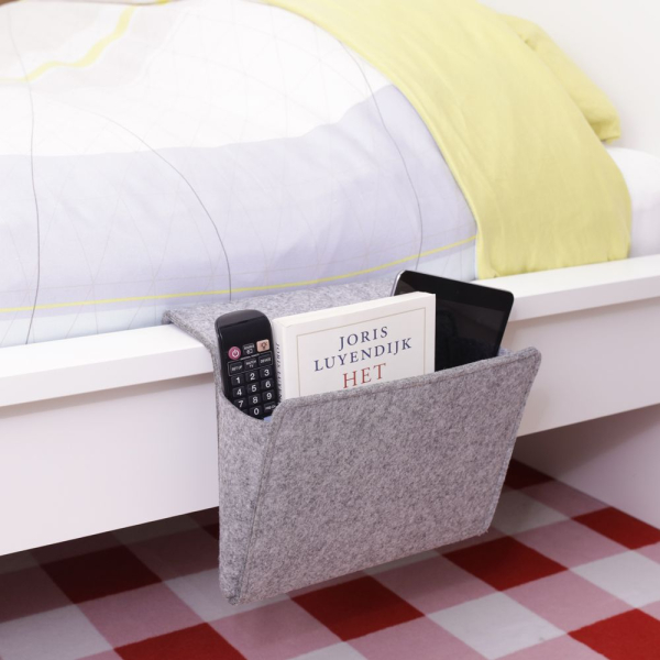 Rangement côté de lit en feutre taille  L