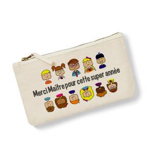 Petite trousse personnalisée Merci Maîtresse