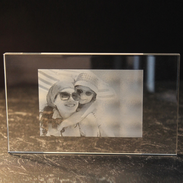 photo sur plaque de verre horizontale
