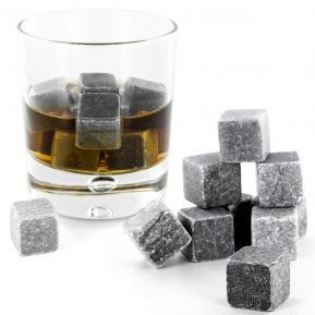 Lot de 9 pierres à Whisky en granit Lot de 9 pierres à Whisky en granit