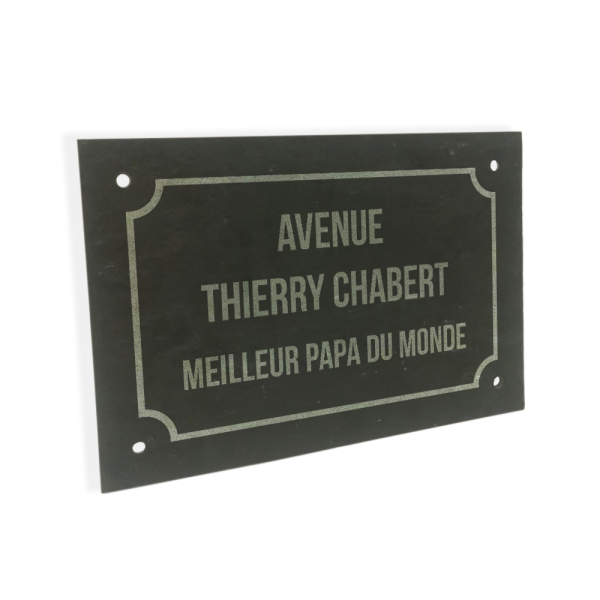 Gravure sur plaques en acier gravées