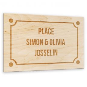 Plaque de rue personnalisée avec votre texte - KDO MAGIC