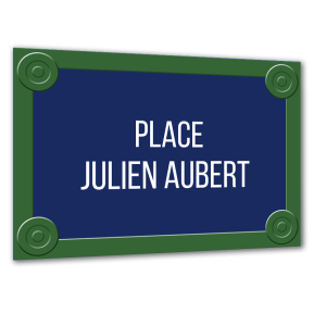 Plaque de rue parisienne personnalise