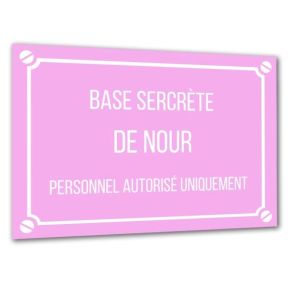 Plaque de rue personnalisée