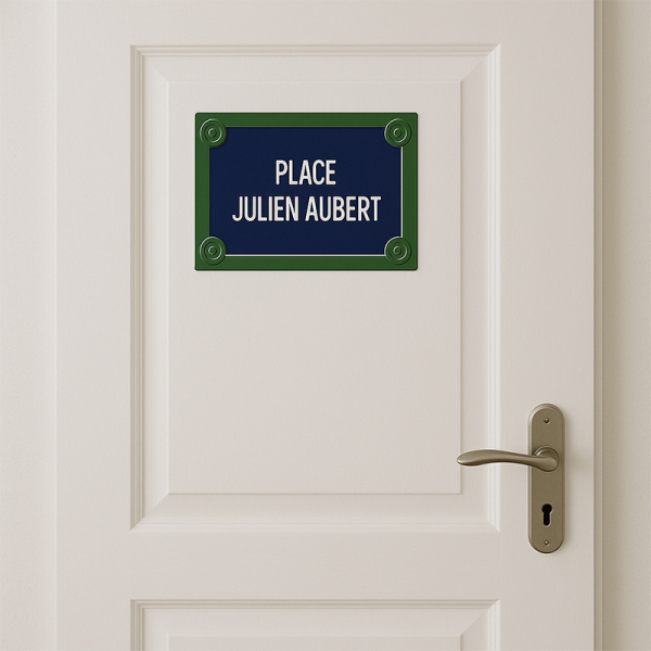 Plaque de rue Paris à personnaliser