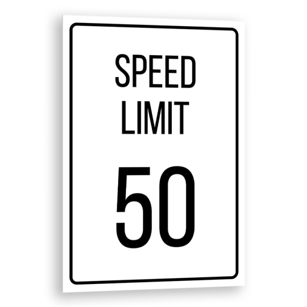 Plaque de porte speed limit 
