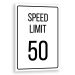 Plaque de porte speed limit 