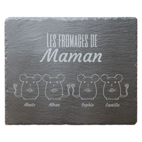 Plateau ardoise rectangulaire petites souris