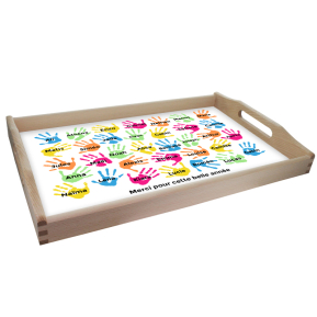Plateau personnalis Mains d'enfants