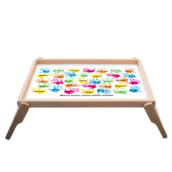 Plateau de lit Mains d'enfants
