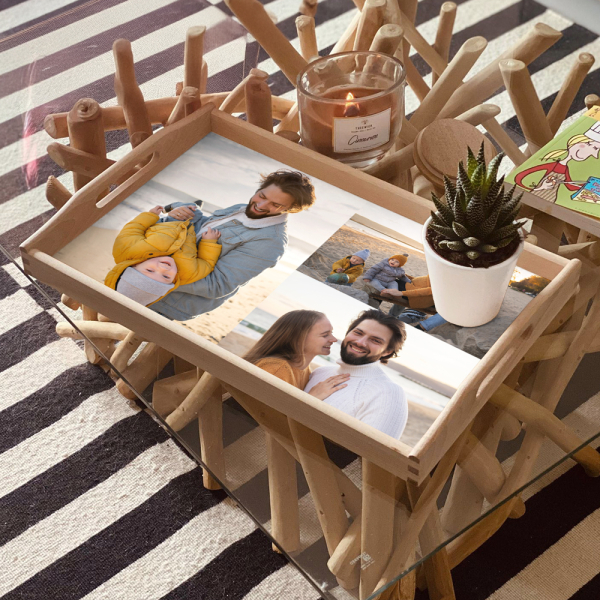 Plateau personnalisé avec plusieurs photos
