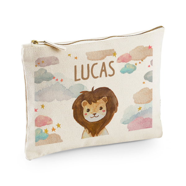 Pochette nuages et animaux personnalisée